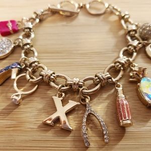 Matching charm necklace and bracelet